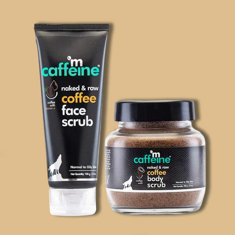 MCaffeine Exfoliating Coffee Face & Body Scrub Combo