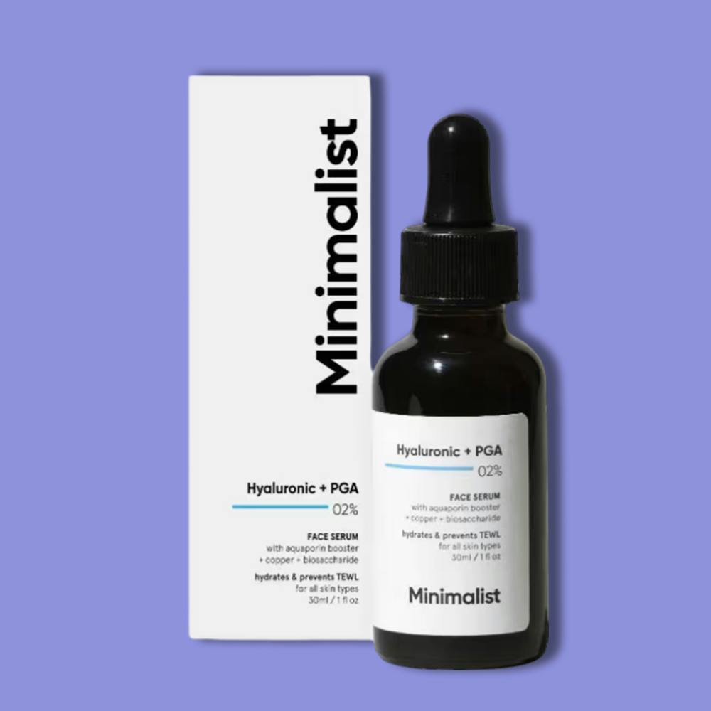 Minimalist 2% Hyaluronic Acid + PGA Face Serum For Deep, Multilevel Hydration