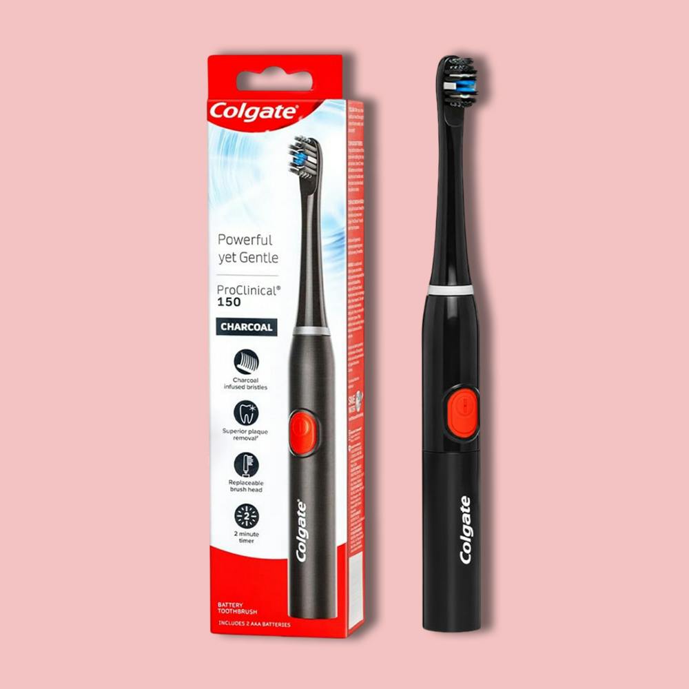 Colgate ProClinical 150 Charcoal Sonic Battery Powered Electric Toothbrush