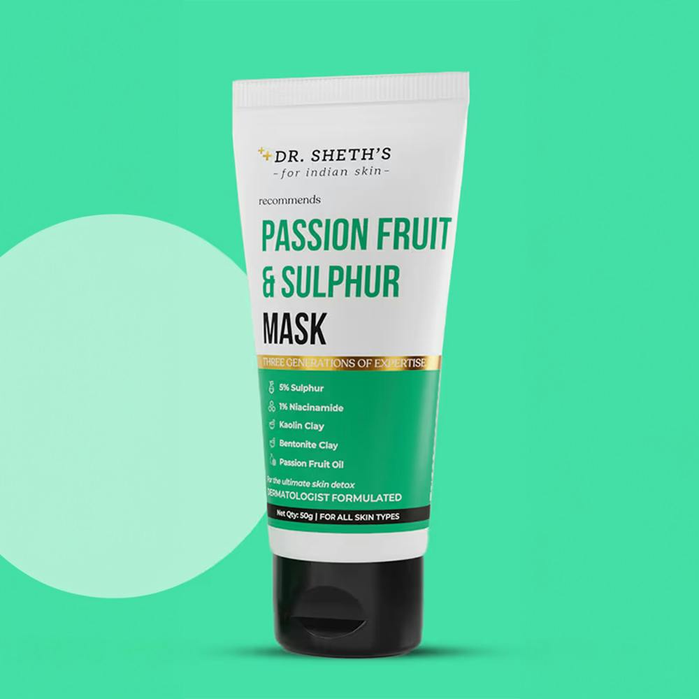 Dr. Sheth's Passion Fruit & Sulphur Mask With Bentonite & Kaolin Clay