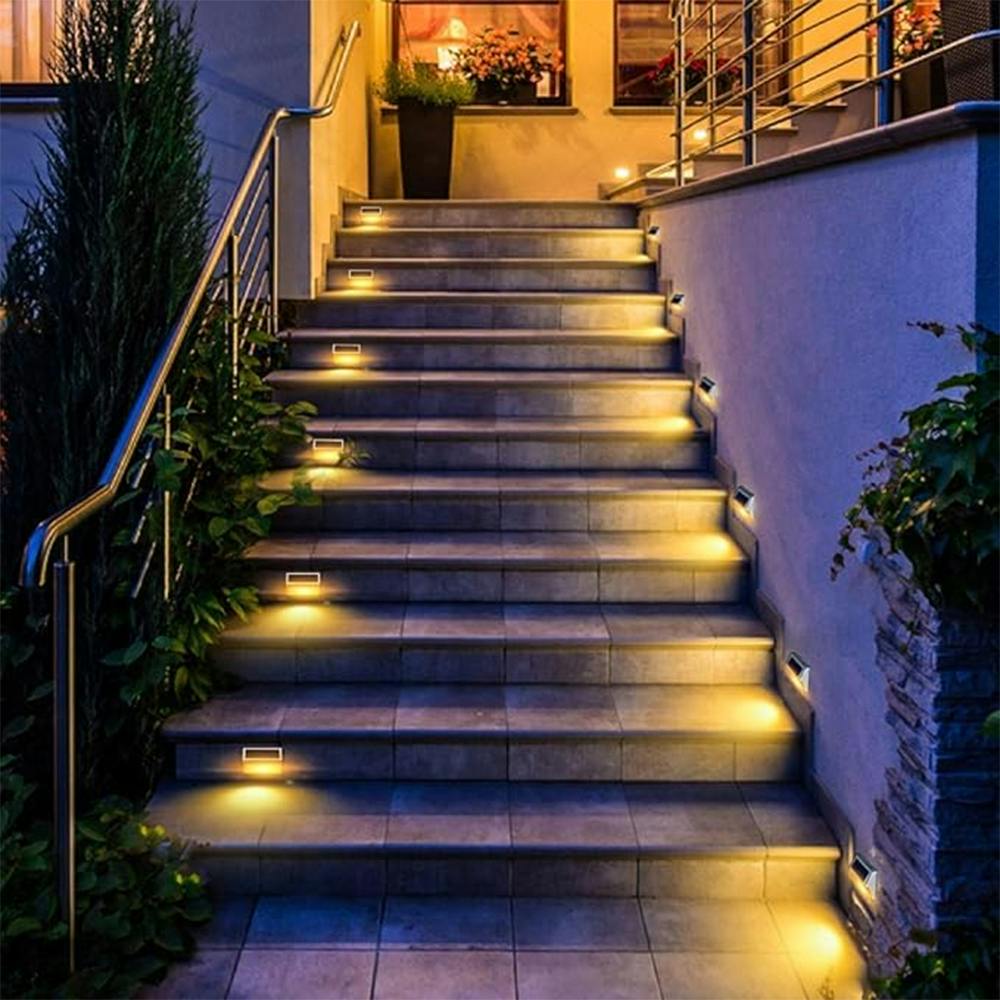 DBF 30 LED Solar Step Lights - 6 Pack