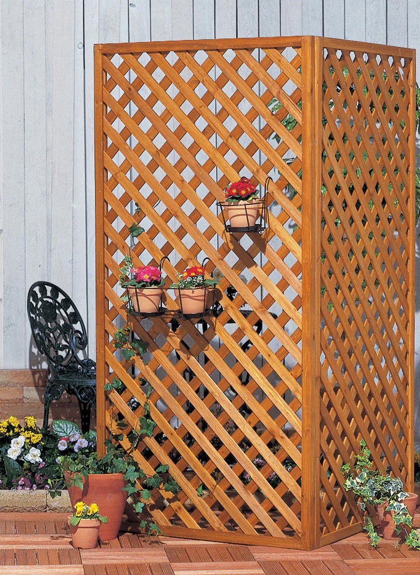 Wooden Lattice Fence