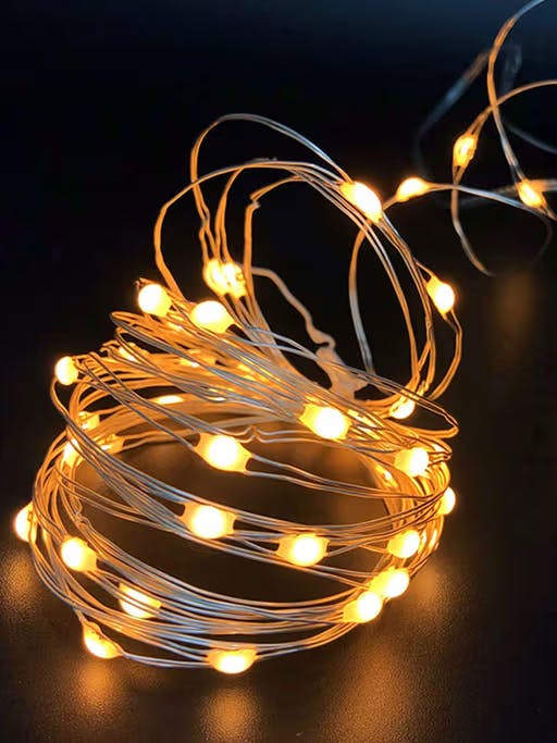 Fairy Copper Lights 5M Waterproof Warm White