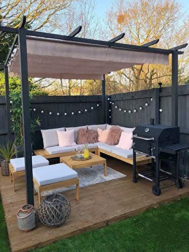 Seven Star DECOR Pergola Gazebo Outdoor Retractable Canopy