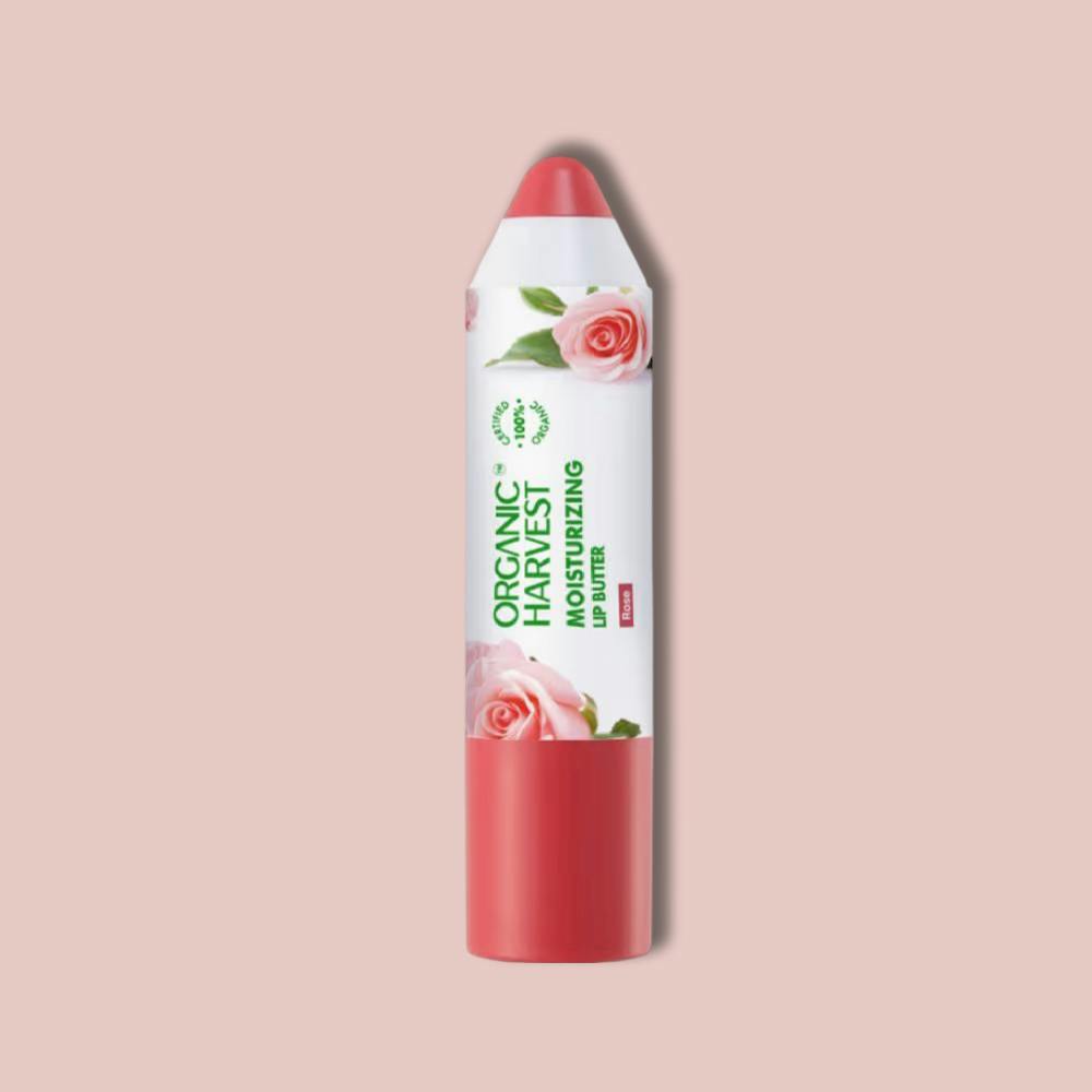 Organic Harvest Moisturizing Lip Butter: Rose Lip Lightening Balm for Dark Lips