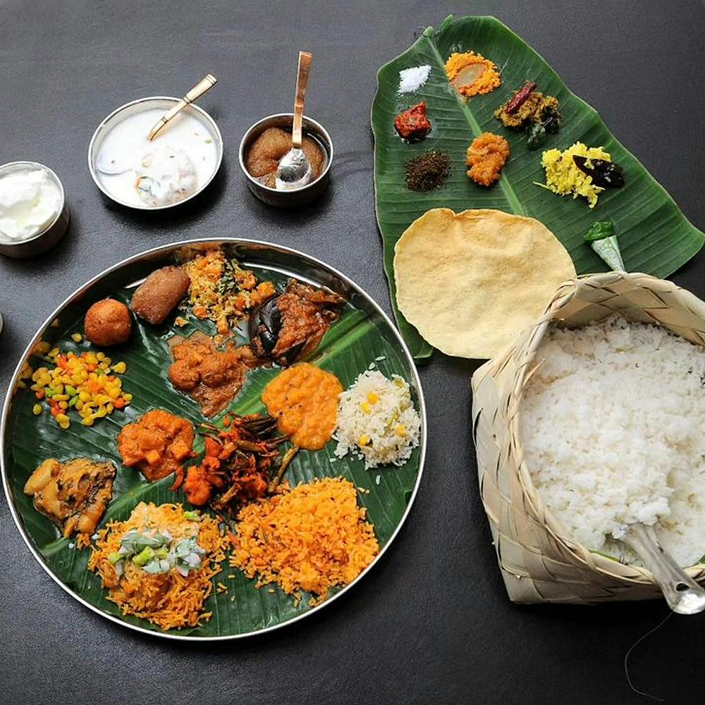 Food,Tableware,Ingredient,Banana leaf rice,Recipe,Plate,Dishware,Cuisine,Rice,Dish