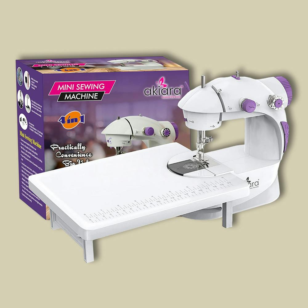 Akiara - Makes life easy Mini Sewing Machine with Table Set