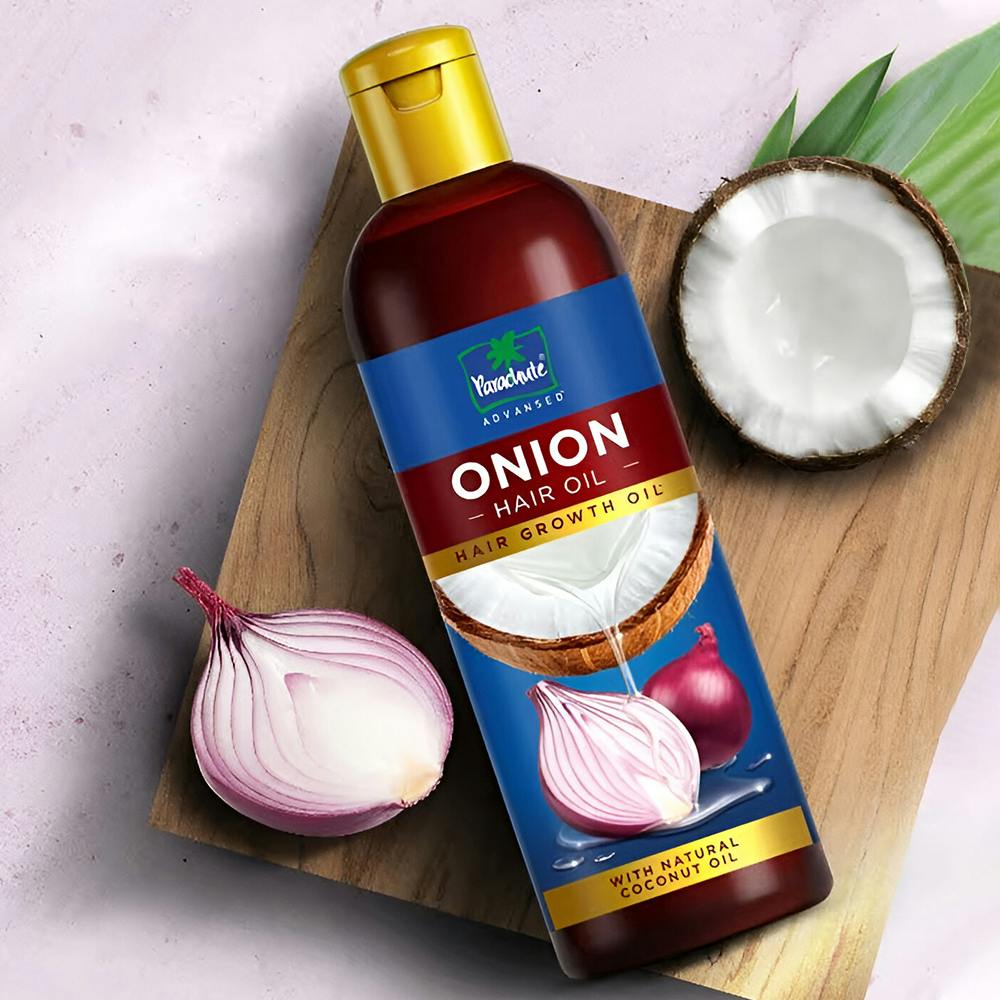 Parachute Advansed Onion Hair Oil For Hair Growth And Hair Fall Control With Coconut Oil