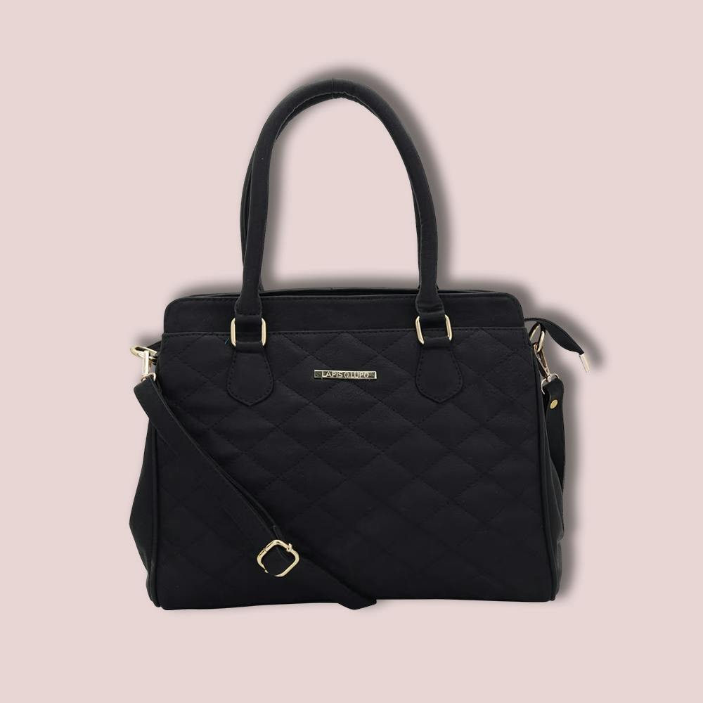 Lapis O Lupo Black Quilt Handbag