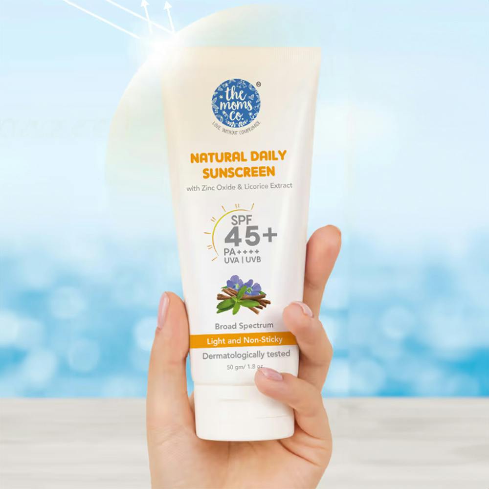 The Moms Co. Natural Mineral Sunscreen SPF 45+ PA++++UV Protection