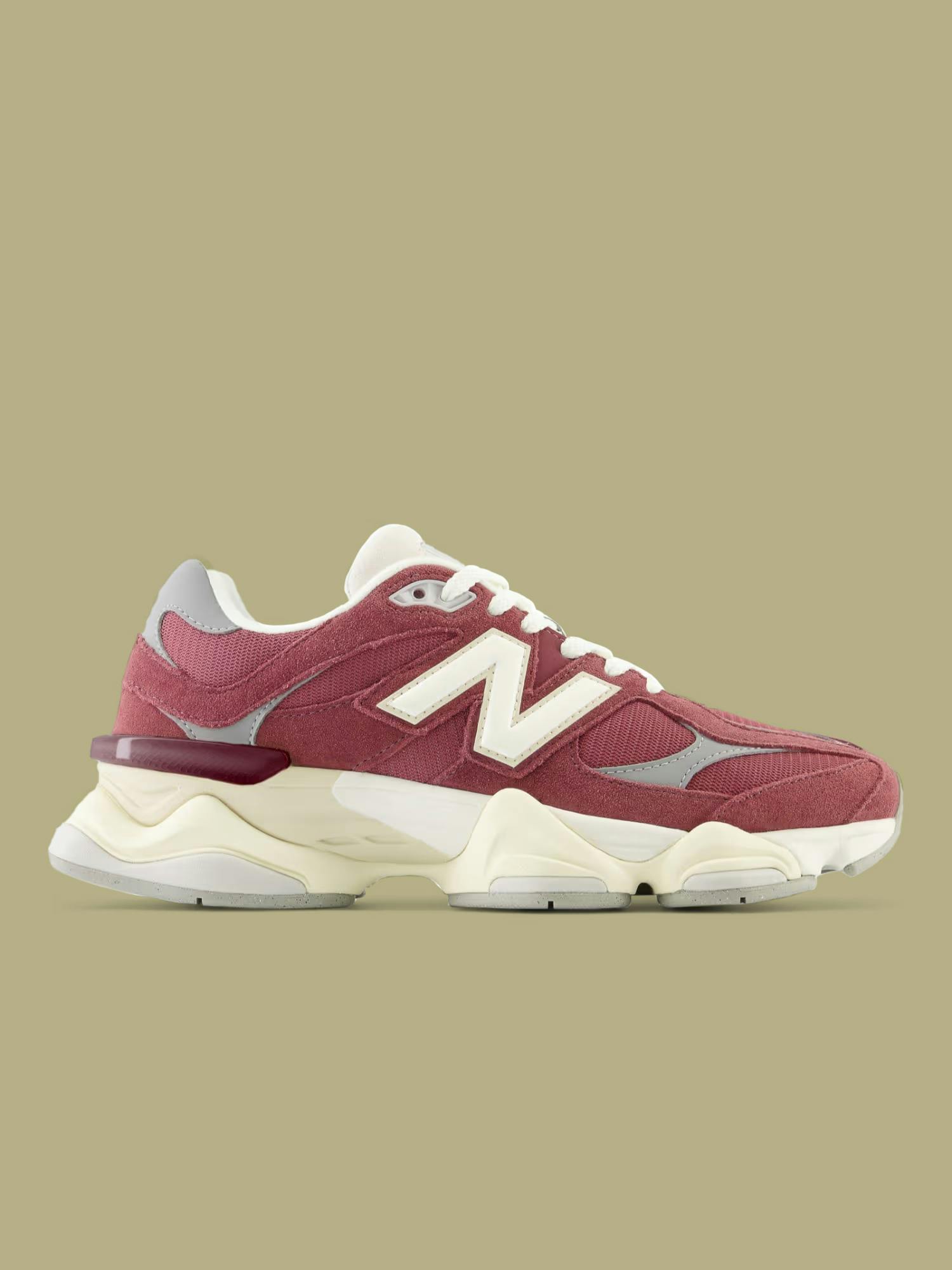 New Balance Unisex 9060 Abzorb Washed Burgundy Sneakers