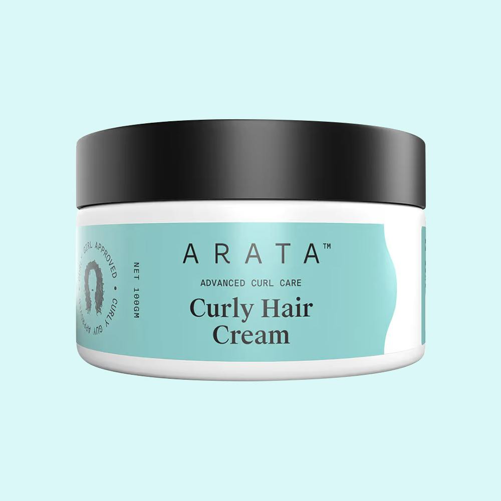 Arata Curly Hair Cream For Curl Definition With Abyssinian Seed Oil & Shea Butter