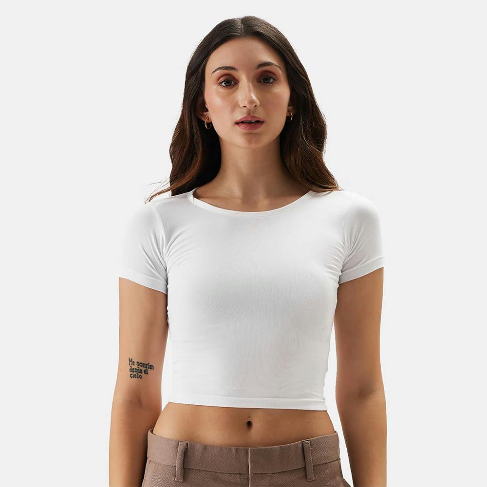 White Crop Top