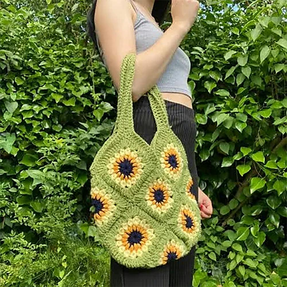 Crochet Sunflower Bag