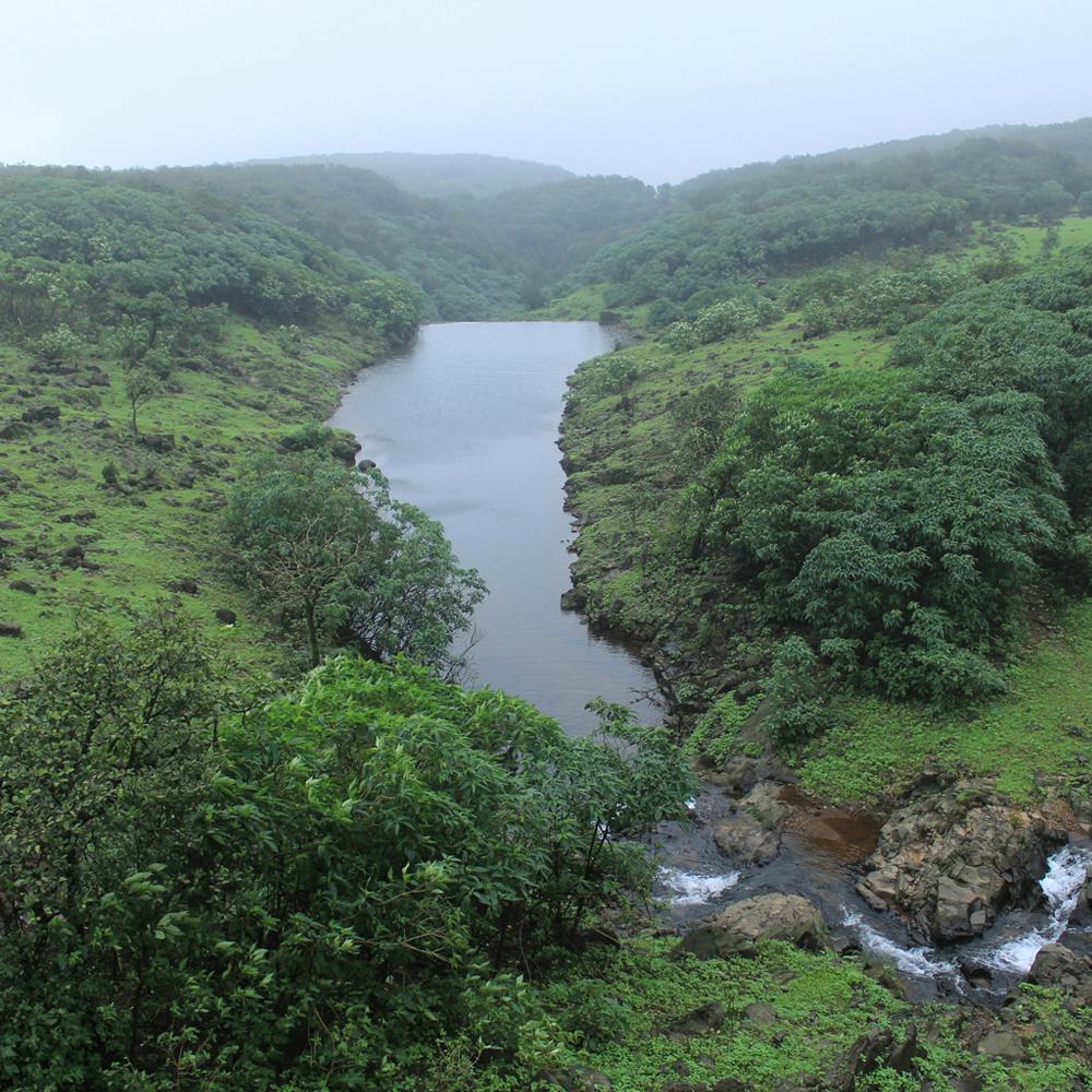 Water,Water resources,Plant,Sky,Mountain,Fluvial landforms of streams,Natural landscape,Highland,Lake,Tree