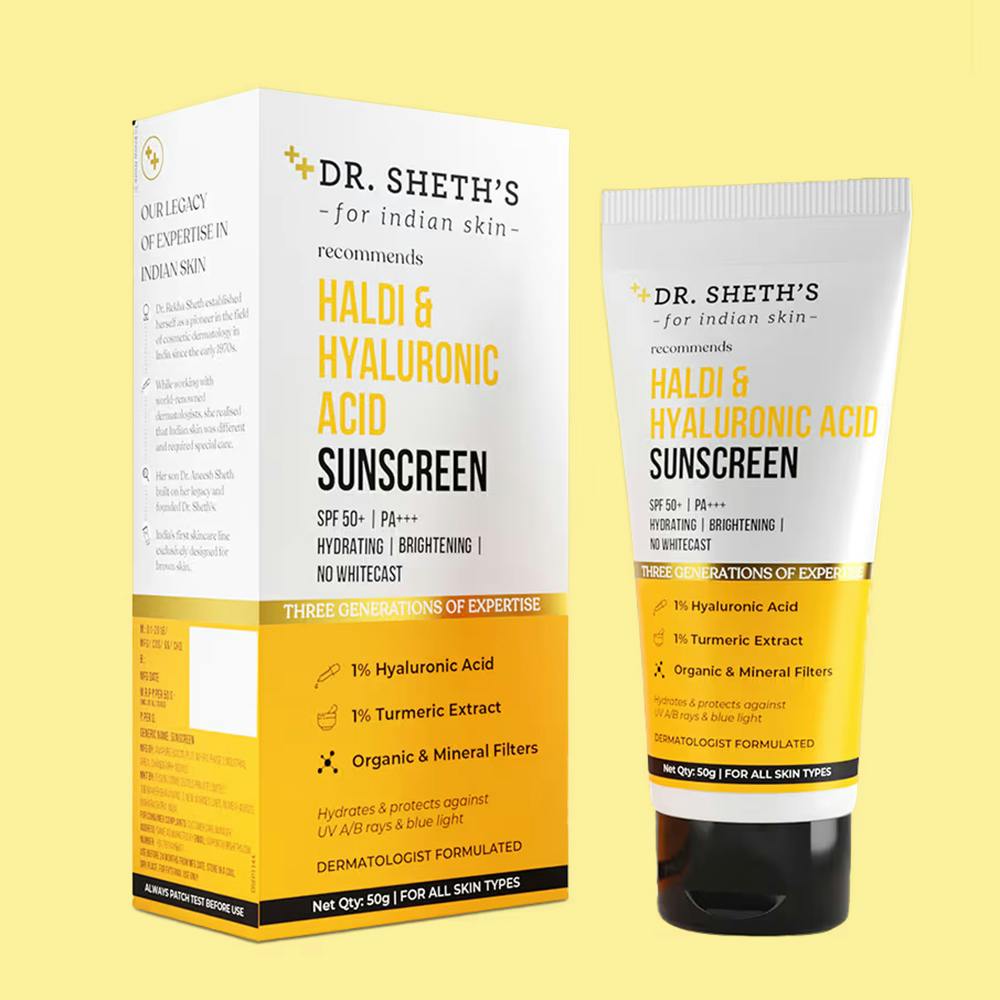 Dr. Sheth's Haldi & Hyaluronic Acid Sunscreen