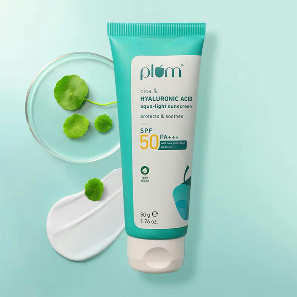 Plum Cica & Hyaluronic Aqua-Light SPF Sunscreen 50 PA+++