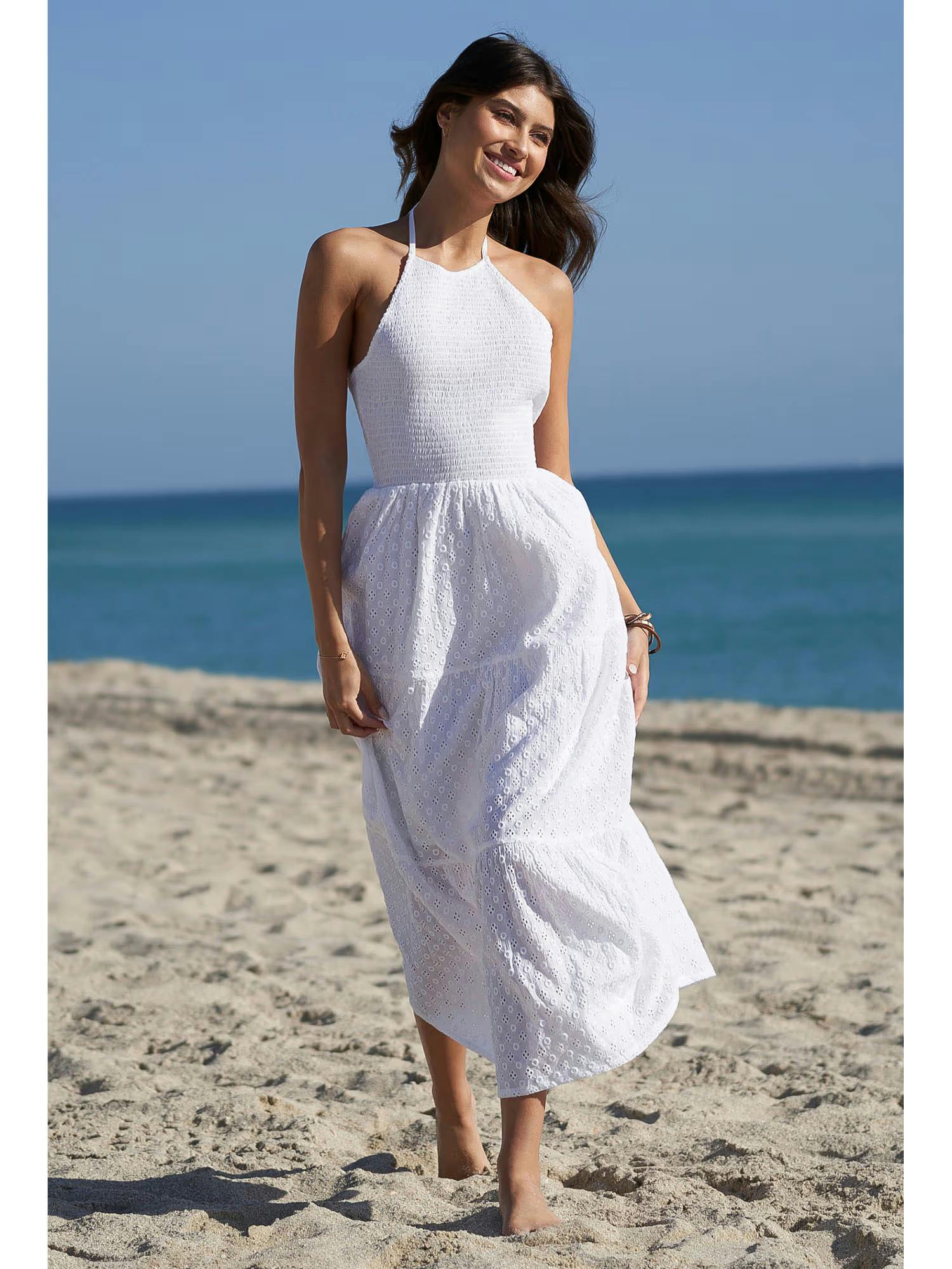 Halter Neck Midi Dress