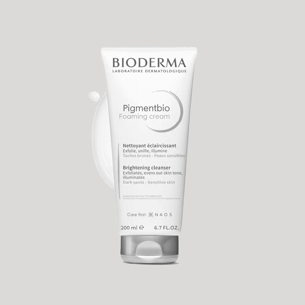 Bioderma Brightening Exfoliating Cleanser Pigmentbio Foaming Cream For Dark Spots