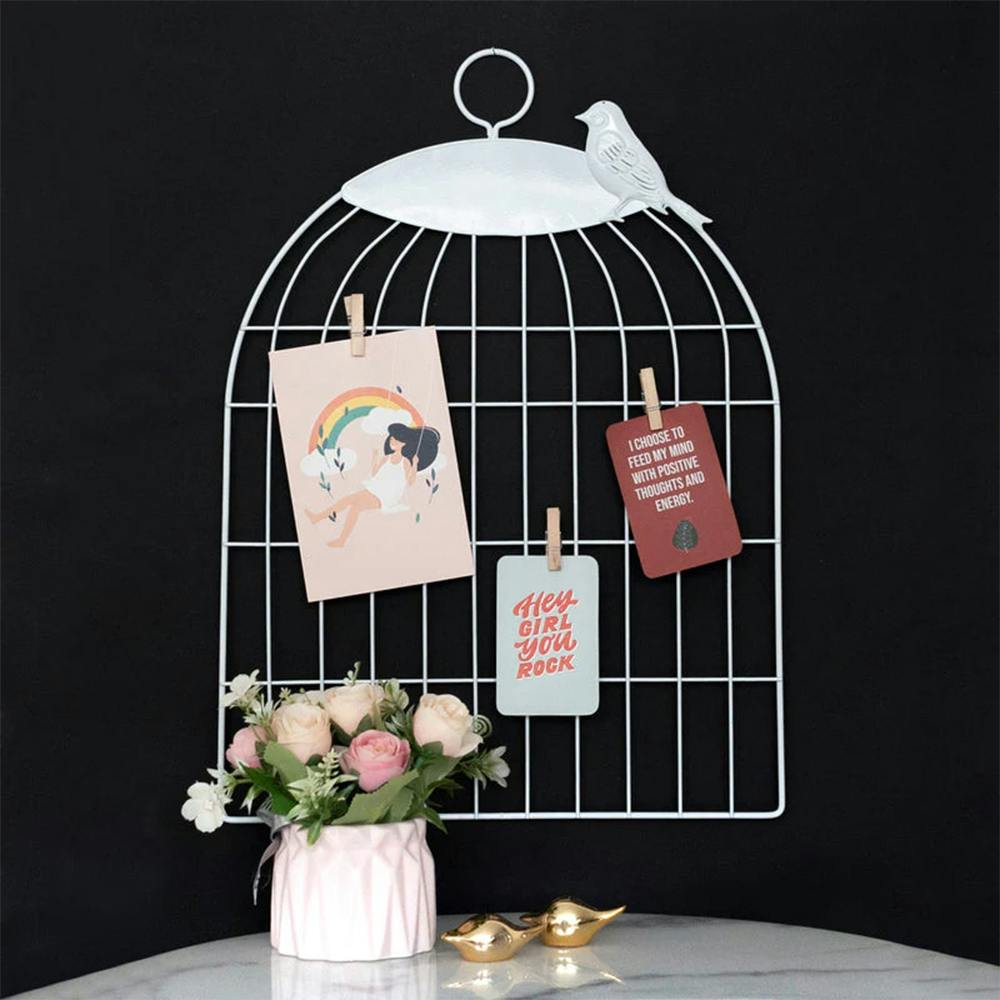 Bird Cage Photo Holder