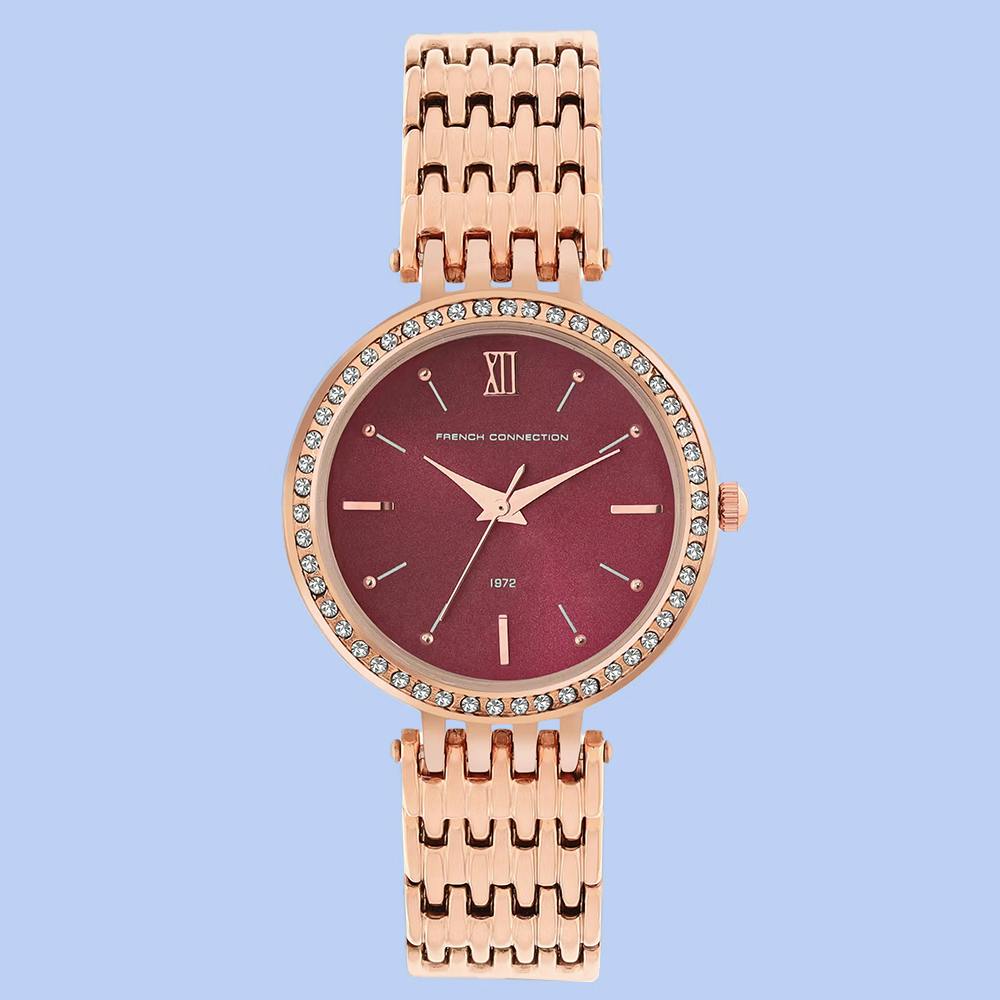 Diana Maroon Round Analog Watch for Women - Fcn00063I