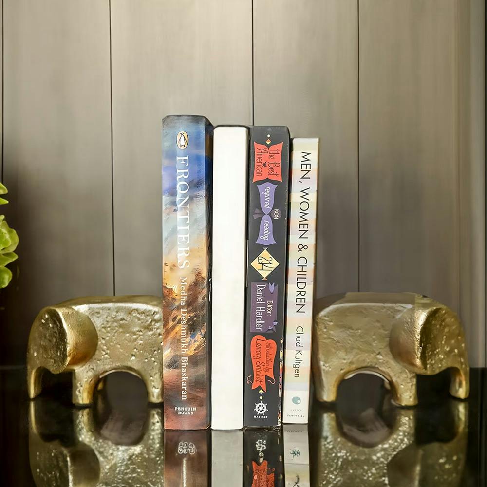 Tusker Elephant Bookend (Pack of 2)