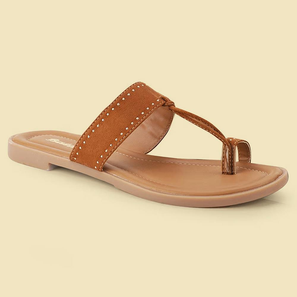 Solid Tan Flats