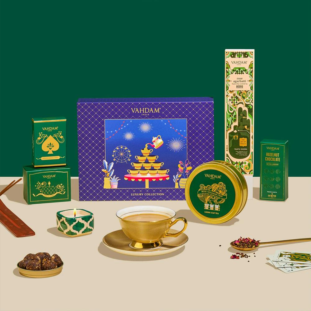 Radiance, Diwali Luxury Collection Tea Gift Set, 4 Inclusions