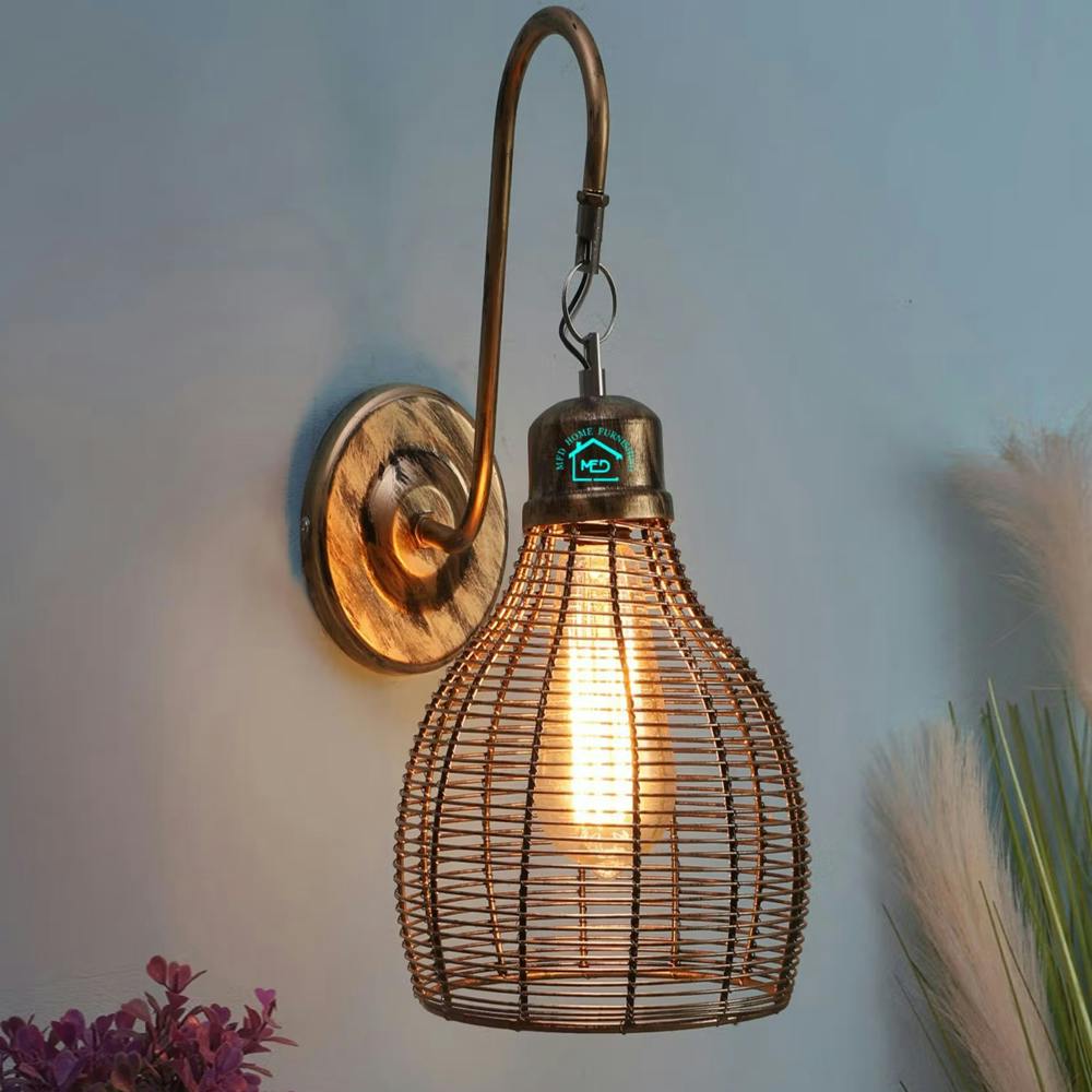 Antic Metal Wall Lamp For Home Bedroom Living Room Kitchen & Balcony