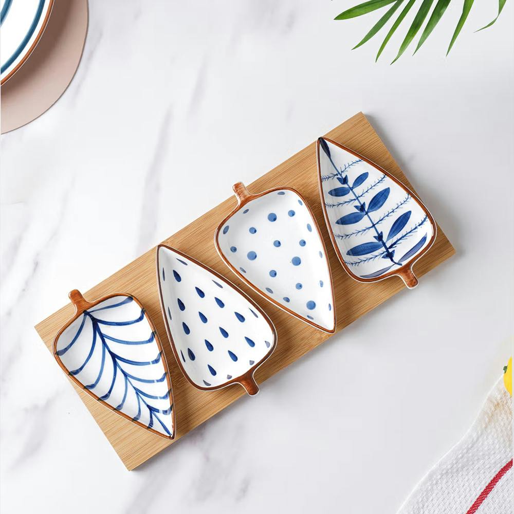 Leaf Platter with Tray (Set of 5)