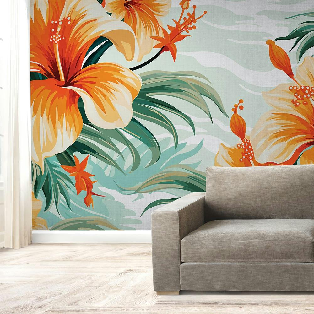 Exquisite Tropical Leaves & Nature Wall Mural Wallpaper