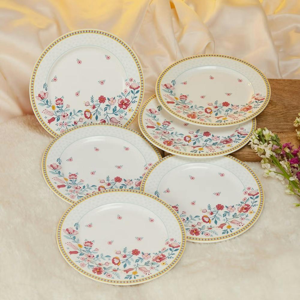 Raindrops and Roses Dessert Plate (Set of 6)