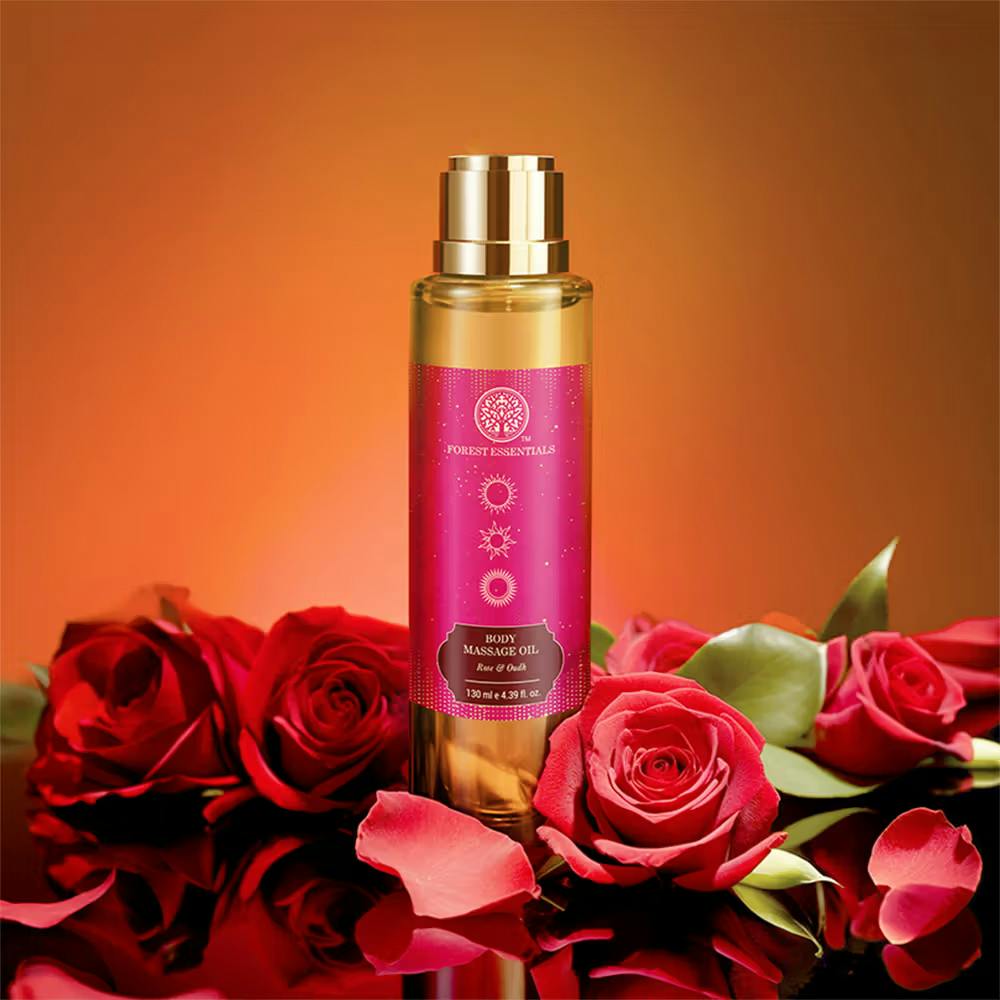 Forest Essentials Rose & Oudh Ayurvedic Body Massage Oil