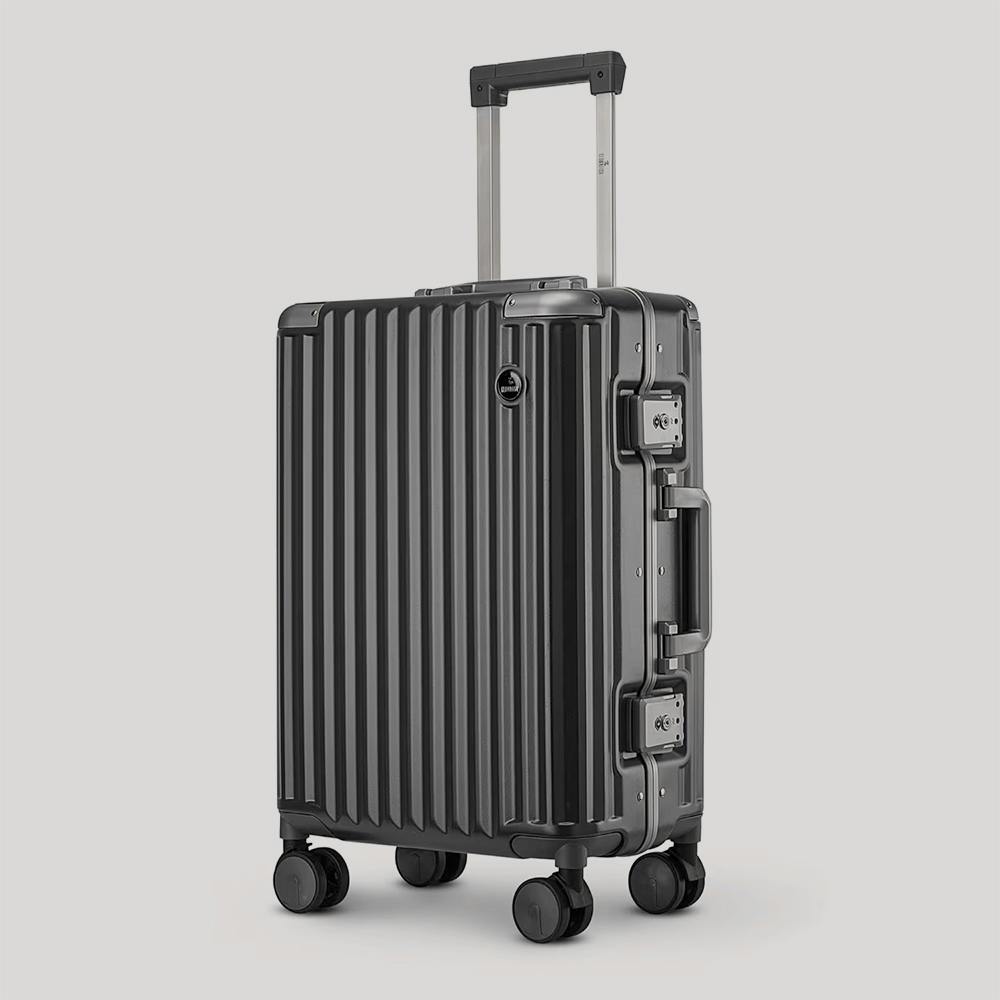 Stark Series Medium Luggage Trolley Bag 8 Wheel-Black