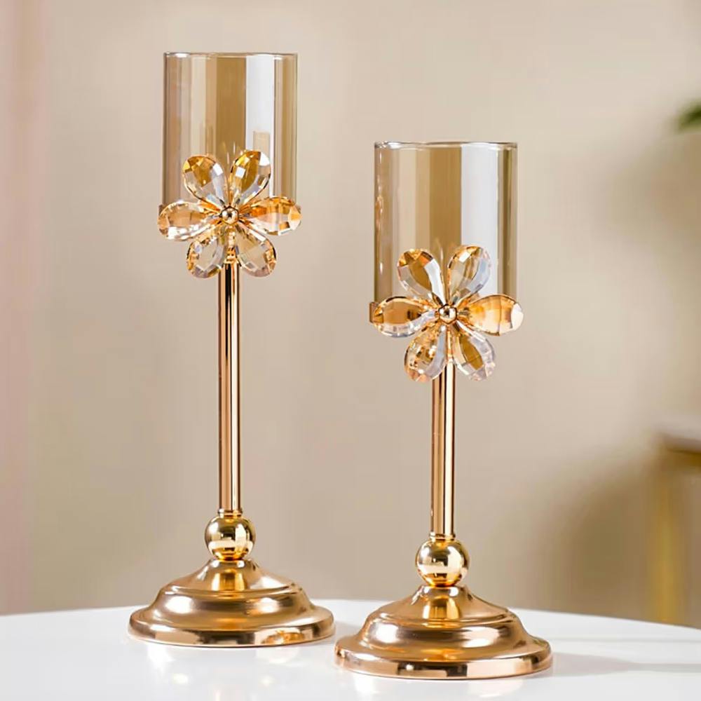 Nestasia Crystal Flower Candle Holder