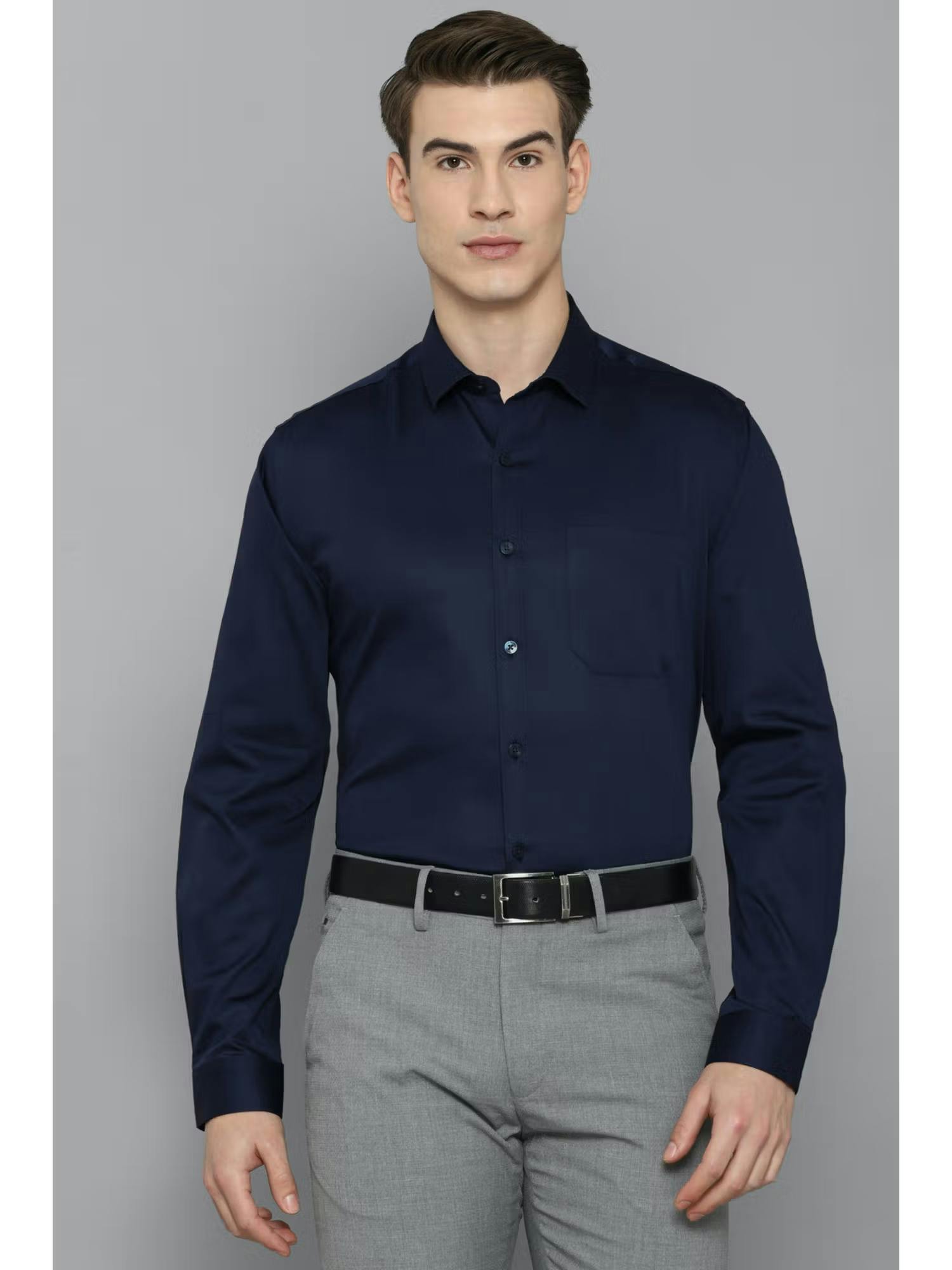 Men Navy Shirt