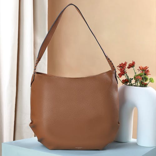 Accessorize London Women Tan Slouch Shoulder Bag