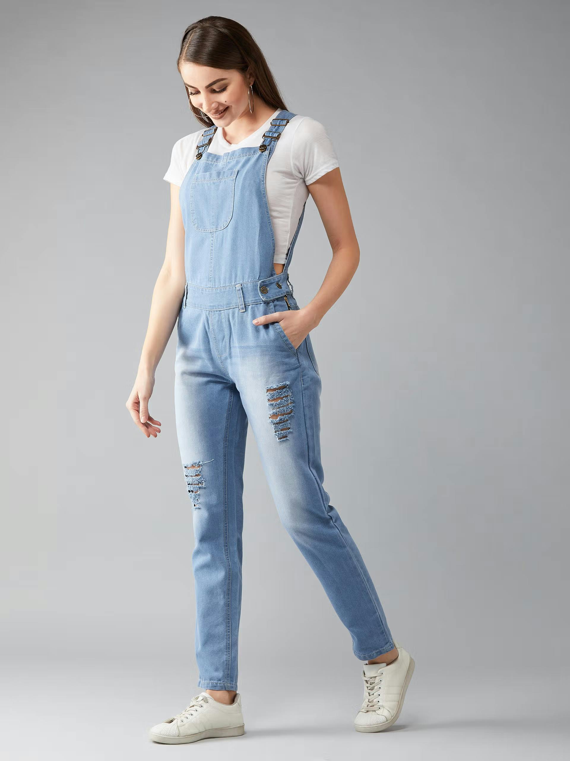 Light Blue Denim Dungaree