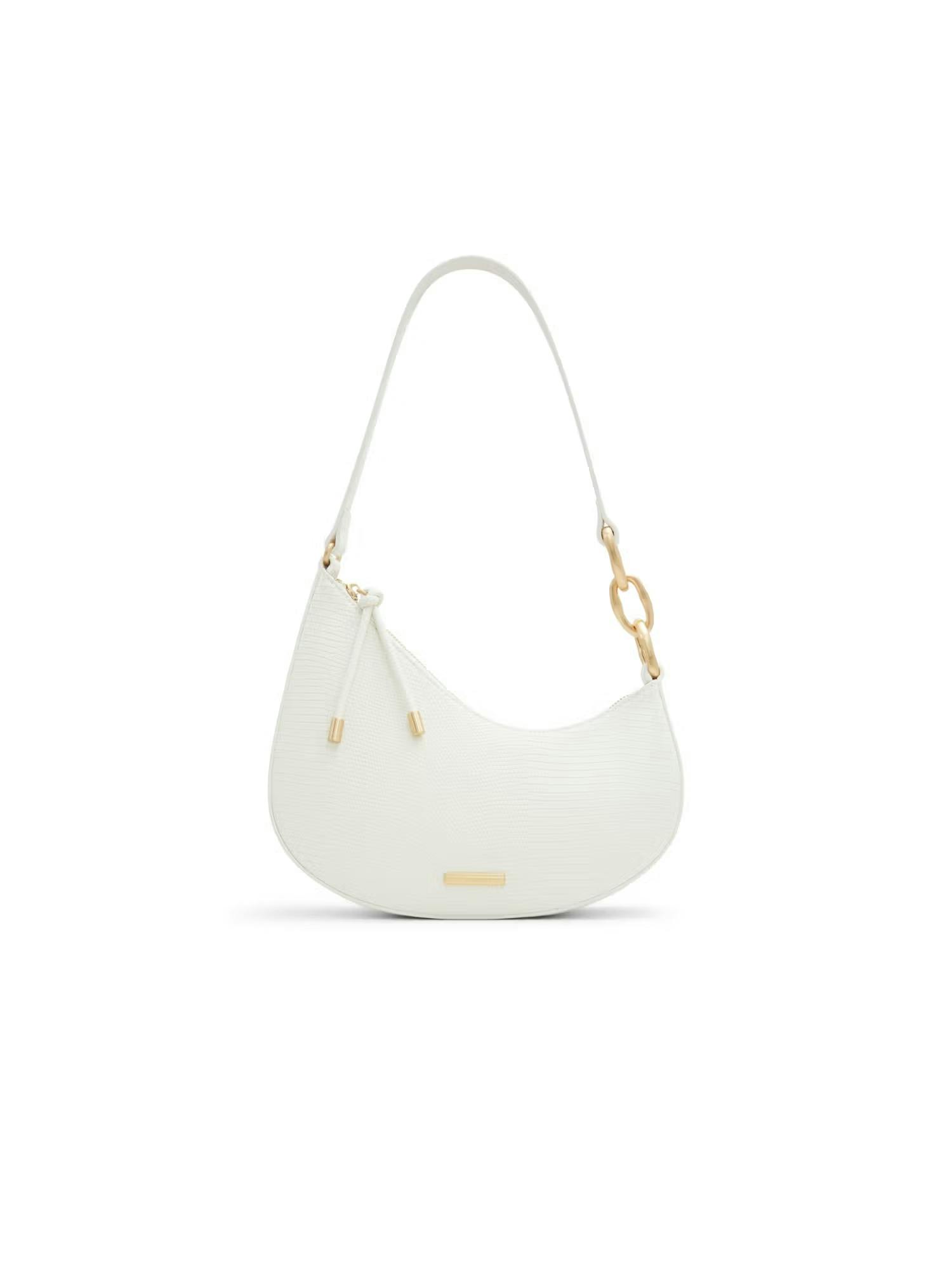 Kamille Womens White Handbag